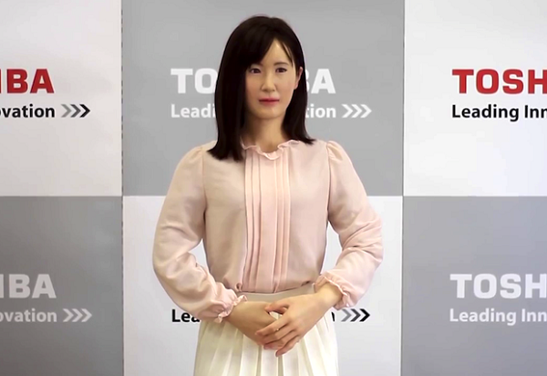 Toshiba’s new lifelike android Aiko