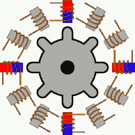 Шаговый двигатель с переменным магнитным сопротивлением